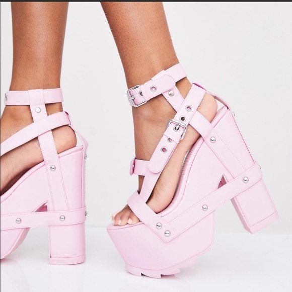YRU Shoes - Pink heels - nightcall
